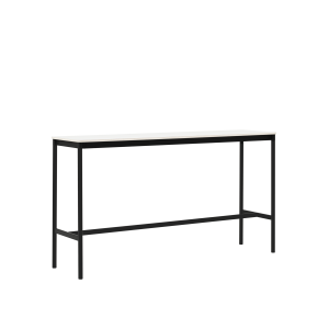 MUUTO stół barowy BASE HIGH 190x50x105h biały laminat / sklejka / czarna podstawa
