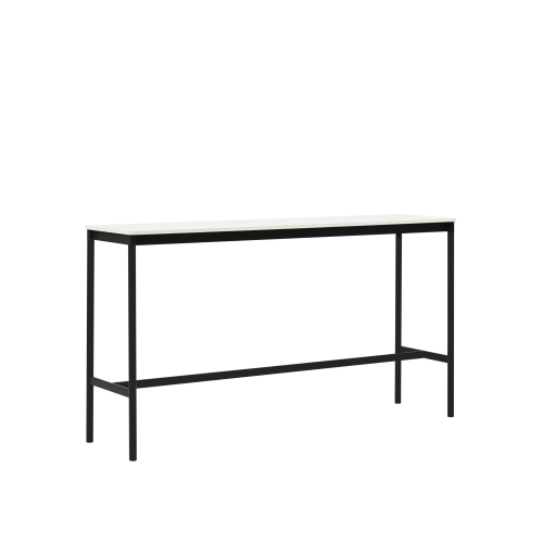 MUUTO stół barowy BASE HIGH 190x50x105h biały laminat / sklejka / czarna podstawa