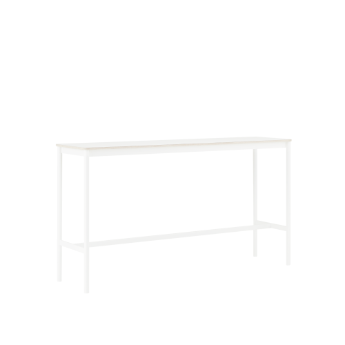 MUUTO stół barowy BASE HIGH 190x50x105h biały laminat / sklejka / biała podstawa
