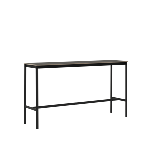 MUUTO stół barowy BASE HIGH 190x50x105h czarne linoleum / sklejka / czarna podstawa