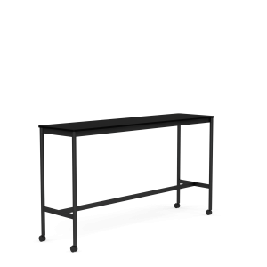 MUUTO stół barowy BASE HIGH 190x50x105h czarny laminat / czarny ABS / czarna podstawa