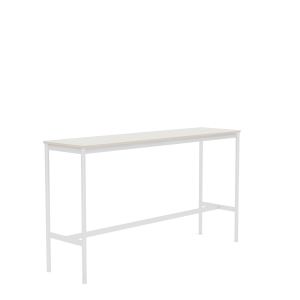 MUUTO stół barowy BASE HIGH 190x50x105h biały nanolaminat / sklejka / biała podstawa
