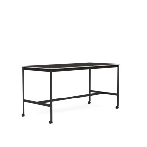 MUUTO stół barowy BASE HIGH 190x85x95h czarny nanolaminat / sklejka / czarna podstawa