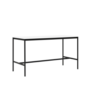 MUUTO stół barowy BASE HIGH 190x85x105h biały laminat / sklejka / czarna podstawa