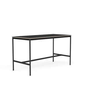 MUUTO stół barowy BASE HIGH 190x85x105h czarny nanolaminat / sklejka / czarna podstawa