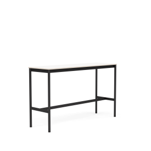 MUUTO stół barowy BASE HIGH 160x50x95h biały laminat / sklejka / czarna podstawa