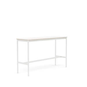 MUUTO stół barowy BASE HIGH 160x50x95h biały laminat / sklejka / biała podstawa