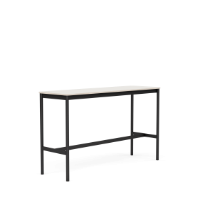 MUUTO stół barowy BASE HIGH 160x50x95h biały nanolaminat / sklejka / czarna podstawa