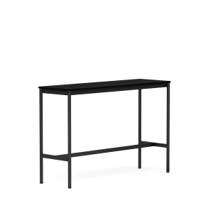MUUTO stół barowy BASE HIGH 160x50x105h czarny laminat / czarny ABS / czarna podstawa