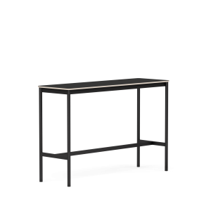 MUUTO stół barowy BASE HIGH 160x50x105h czarny nanolaminat / sklejka / czarna podstawa