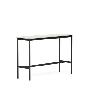MUUTO stół barowy BASE HIGH 160x50x105h biały nanolaminat / sklejka / czarna podstawa