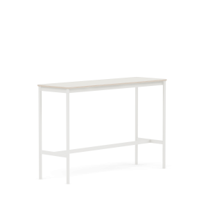 MUUTO stół barowy BASE HIGH 160x50x105h biały nanolaminat / sklejka / biała podstawa