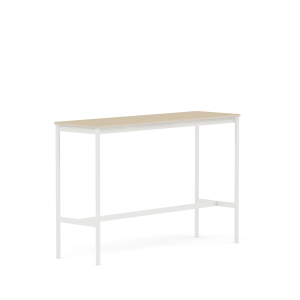 MUUTO stół barowy BASE HIGH 160x50x105h fornir dębowy / sklejka / biała podstawa