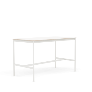 MUUTO stół barowy BASE HIGH 160x80x95h biały laminat / sklejka / biała podstaw