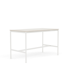 MUUTO stół barowy BASE HIGH 160x80x95h biały nanolaminat / sklejka / biała podstawa