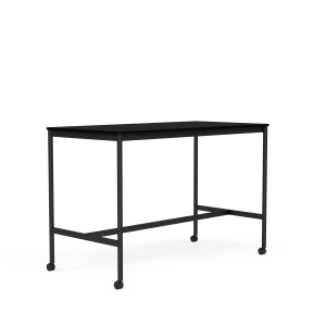 MUUTO stół barowy BASE HIGH 160x80x105h czarny laminat / czarny ABS / czarna podstawa