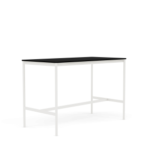 MUUTO stół barowy BASE HIGH 160x80x105h czarny laminat / sklejka / biała podstawa