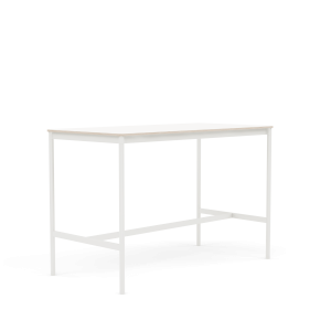 MUUTO stół barowy BASE HIGH 160x80x105h biały laminat / sklejka / biała podstawa