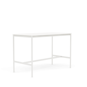 MUUTO stół barowy BASE HIGH 160x80x105h biały laminat / biały ABS / biała podstawa