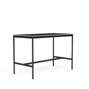 MUUTO stół barowy BASE HIGH 160x80x105h czarny nanolaminat / sklejka / czarna podstawa