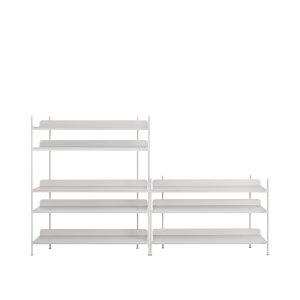 MUUTO regał modułowy COMPILE szary, konfiguracja 7
