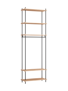 MOEBE system regałowy s.255.1.F dąb | czarny 