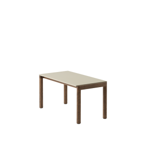 MUUTO stolik kawowy COUPLE PLAIN 84,5x40 cm piaskowy / ciemny dąb