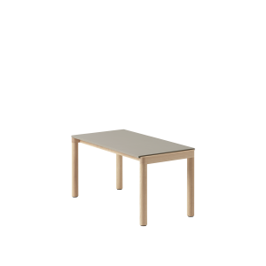 MUUTO stolik kawowy COUPLE PLAIN 84,5x40 cm taupe / dąb naturalny
