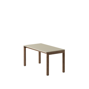 MUUTO stolik kawowy COUPLE WAVY 84,5x40 cm piaskowy / ciemny dąb