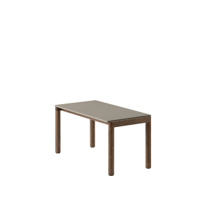 MUUTO stolik kawowy COUPLE WAVY 84,5x40 cm taupe / ciemny dąb