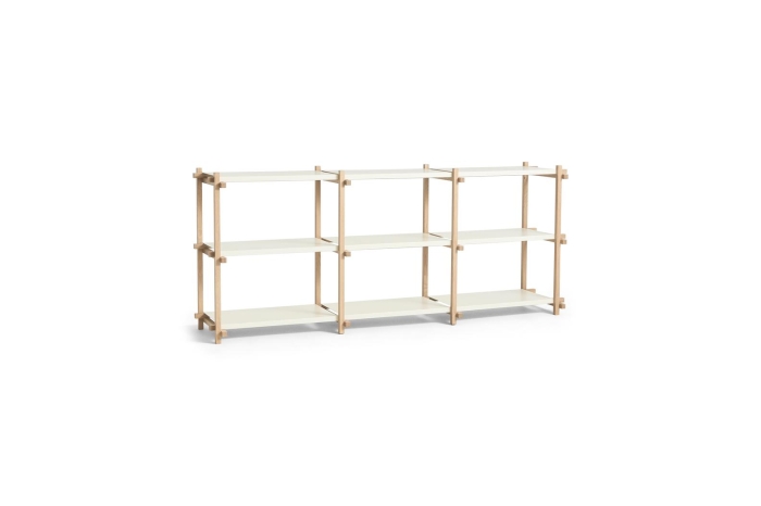 AE448-D230-AP37_Woody Shelving Low 2.0 almond white shelves_soaped oak frame.jpg