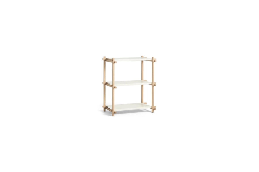 AE448-A499-AP37_Woody Shelving Column Low 2.0 almond white shelves_soaped oak frame.jpg