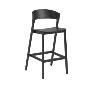 MUUTO krzesło barowe COVER 75cm czarne