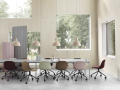 MUUTO krzesło obrotowe na kółkach FIBER SIDE SWIVEL