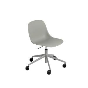 MUUTO krzesło obrotowe z regulacją na kółkach FIBER SWIVEL szary
