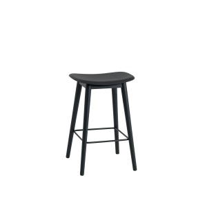 MUUTO stołek barowy FIBER WOOD 65cm czarny