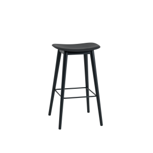 MUUTO stołek barowy FIBER WOOD 75cm czarny