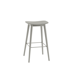 MUUTO stołek barowy FIBER WOOD 75cm szary