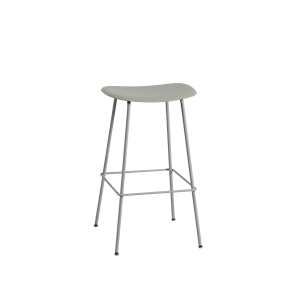 MUUTO stołek barowy tapicerowany FIBER TUBE 75cm szary