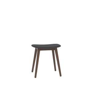 MUUTO stołek FIBER WOOD czarny / ciemny brąz