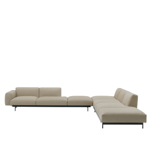 MUUTO sofa modułowa IN SITU narożna konfiguracja 8, ecriture 240