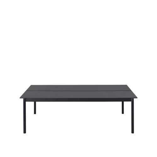 MUUTO stół LINEAR SYSTEM 240x142 cm czarny nanolaminat / czarny dąb