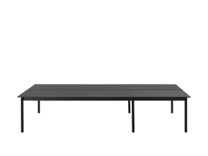 MUUTO stół LINEAR SYSTEM 360x142 cm czarny nanolaminat / czarny dąb