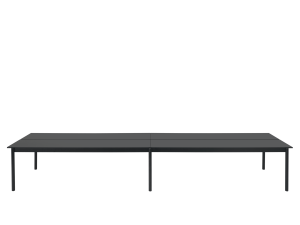 MUUTO stół LINEAR SYSTEM 480x110 cm czarny nanolaminat / czarny dąb