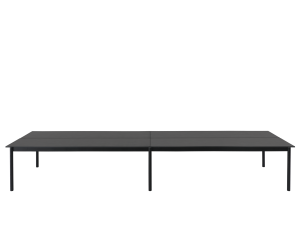 MUUTO stół LINEAR SYSTEM 480x142 cm czarny jesion / czarny dąb