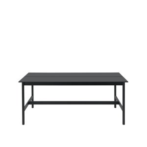 MUUTO stół wysoki LINEAR SYSTEM 240x110x95h czarny nanolaminat / czarny dąb
