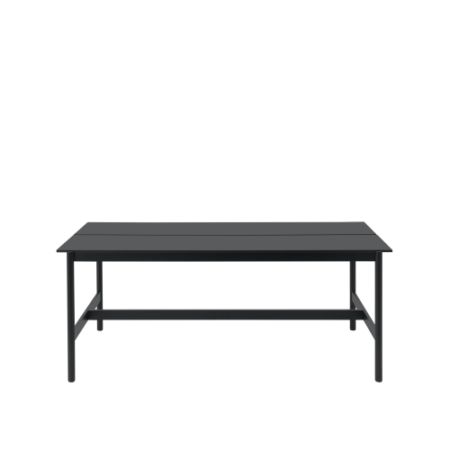 MUUTO stół wysoki LINEAR SYSTEM 240x110x95h czarny nanolaminat / czarny dąb