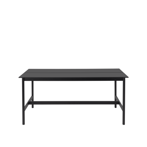 MUUTO stół wysoki LINEAR SYSTEM 240x110x105h czarny nanolaminat / czarny dąb