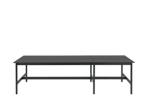 MUUTO stół wysoki LINEAR SYSTEM 360x110x95h czarny nanolaminat / czarny dąb