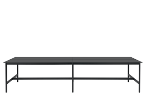 MUUTO stół wysoki LINEAR SYSTEM 480x110x105h czarny nanolaminat / czarny dąb